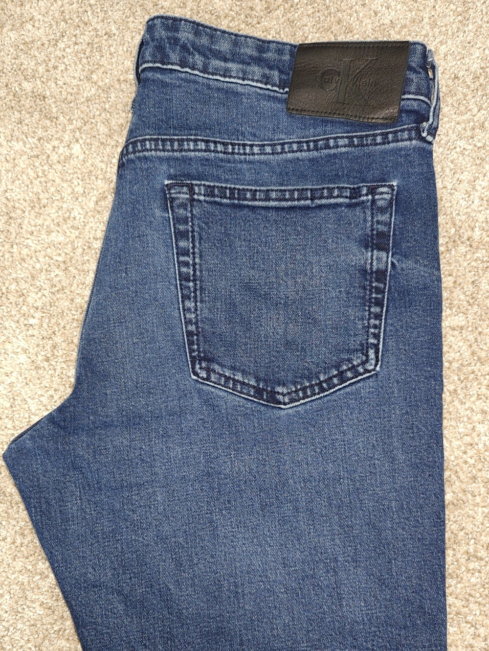Calvin Klein Slim Jeans — Medium Blue Denim